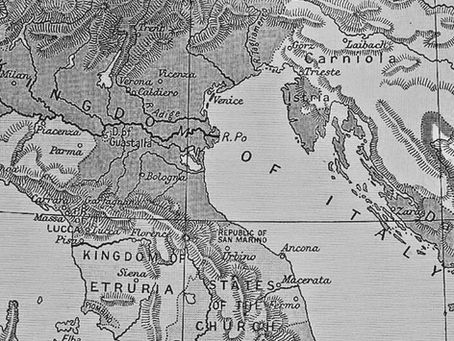 Cartina geografica - Istria e Dalmazia (foibe)
